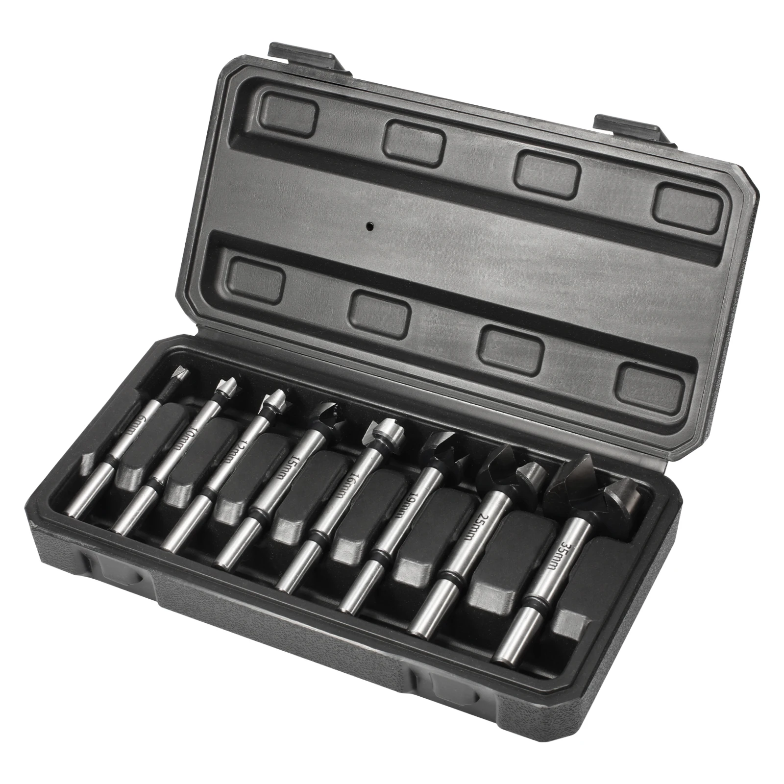 

8Pcs/Set 6-35mm Woodworking Tools Hole Saw Hinge Drill Bits Round Shank High Carbon Steel Cutter Set For Woodworking