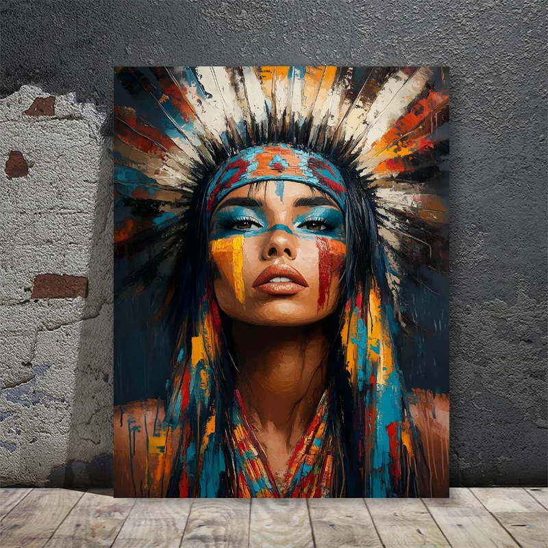 Canvas Paintings Abstract Portrait Posters Africa Europe Eastern Beauty Handsome Figures Prints Wall Art Picture Home Decor