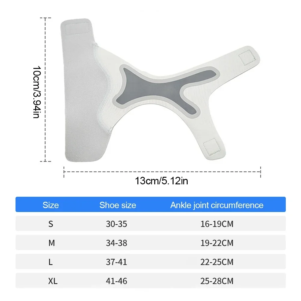 Penjepit pergelangan kaki olahraga pria wanita, pelindung penjepit pendukung pergelangan kaki kompresi dapat disesuaikan S-XL bernapas