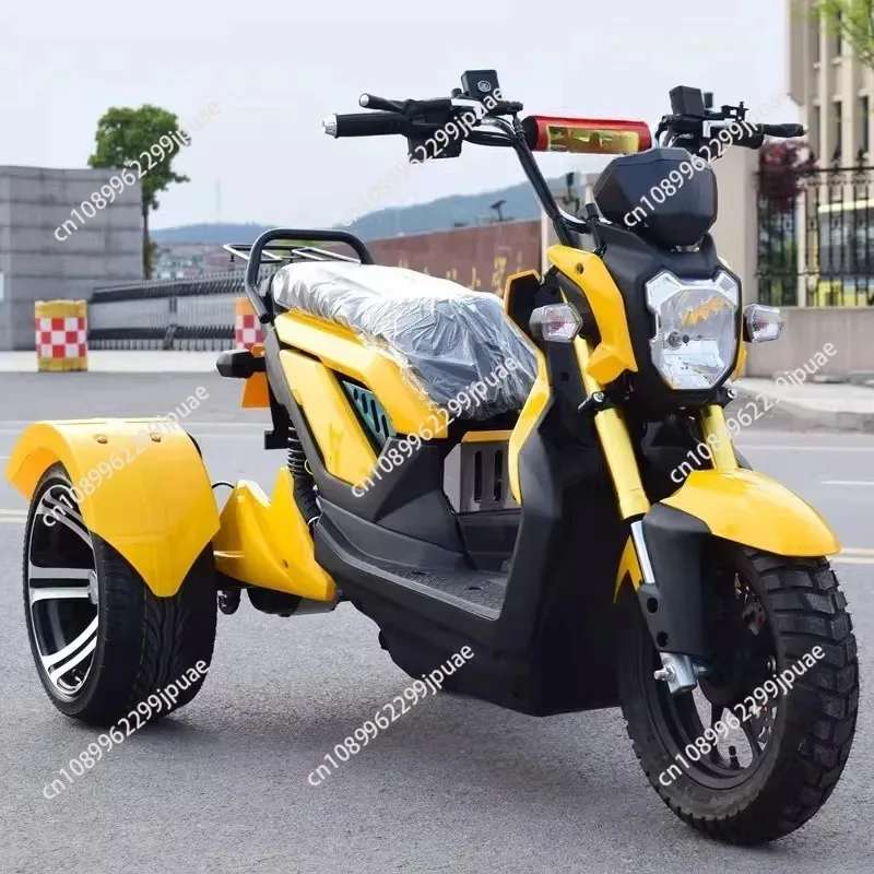 14 Inch Three Wheel Electric Motorcycle Differential Motor 60V 1000W 72V 1500W Battery Car