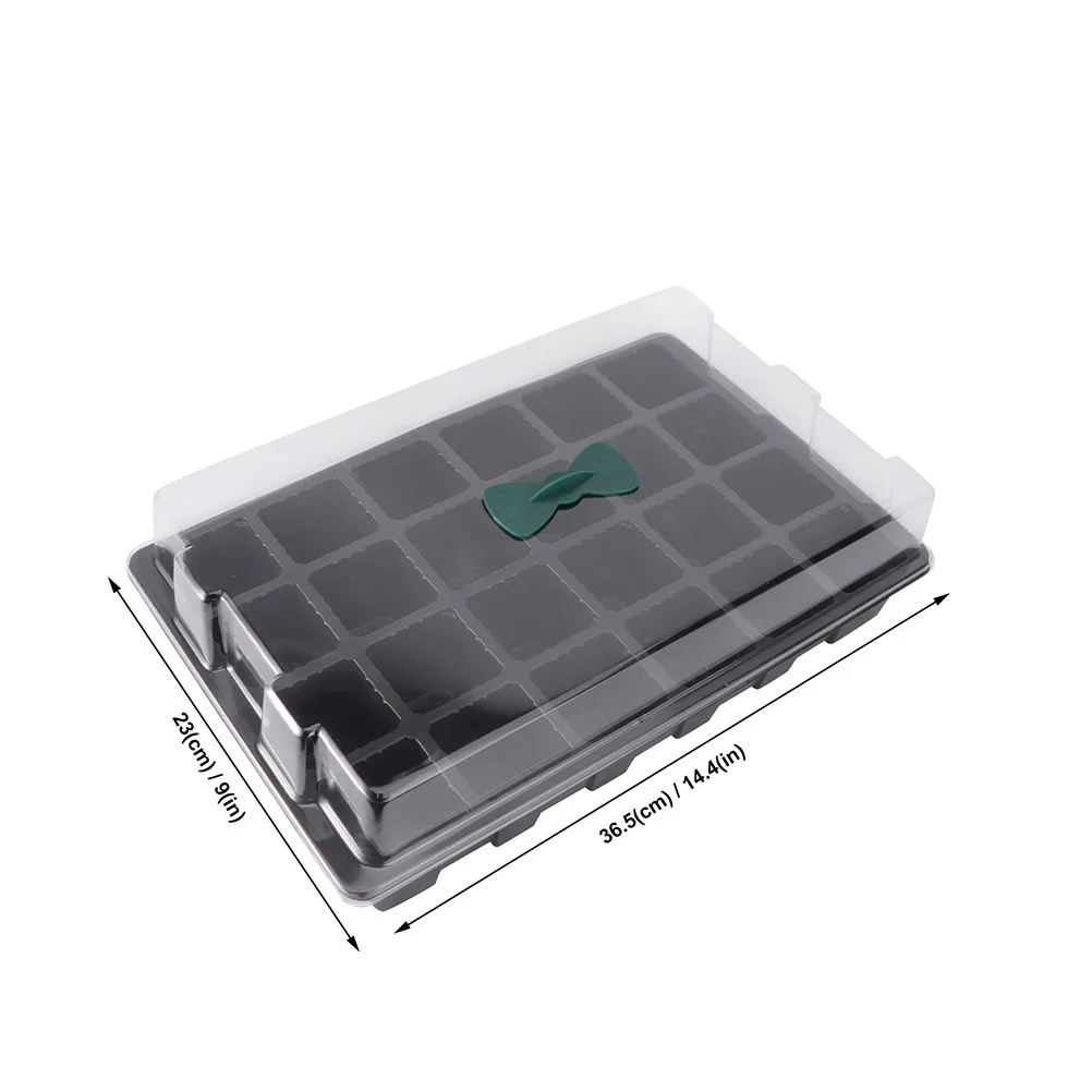 

3Sets Nursery Tray Germination Tray Plastic Sprouting Box Transparent Lid Planting Container Gardening Supplies for Microgreens
