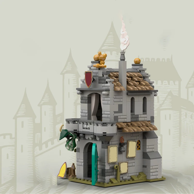 612-teiliges Modulares Baukastensystem Raven's Noble House MOC Anpassbare Modulare Bausteine Technologie Kreatives DIY Jungen-Spielzeug Weihnachtsgeschenk