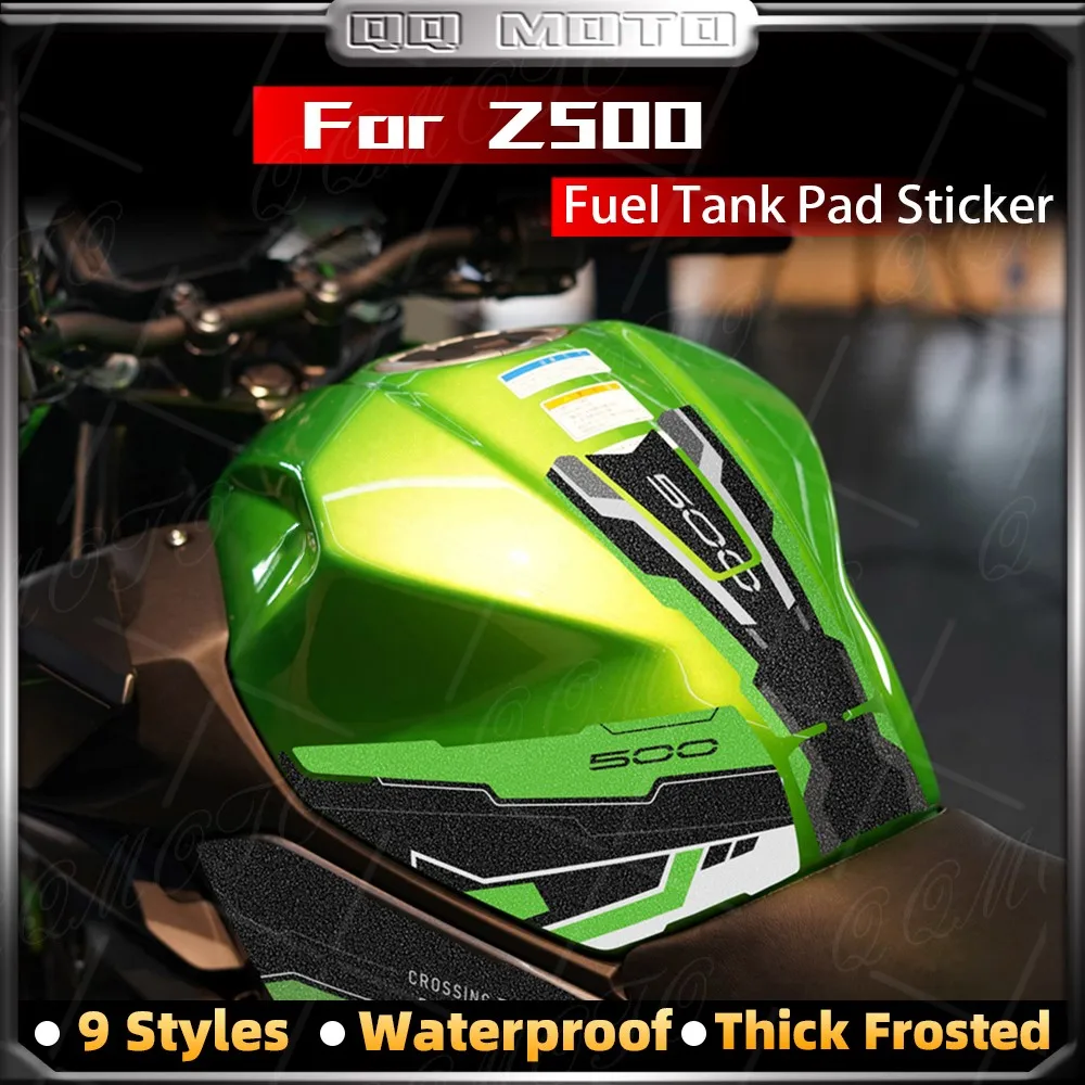 Motorcycle Accessories Sticker Fuel Tank Knee Grip Traction Sets Anti-slip Decal Decorative For Z500 Z 500 SE ABS z500 z 500 abs