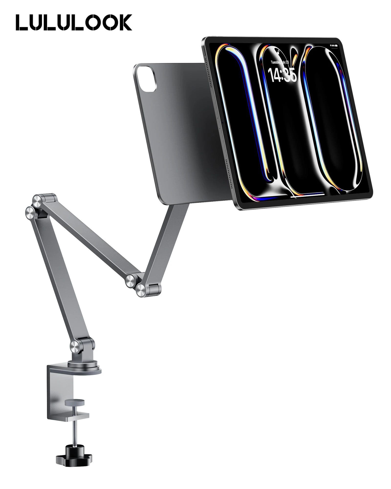 

Магнитная подставка LULULOOK для iPad Pro 12,9/11/M2/M4 13, iPad Air 5/4 M3, вращение на 360 градусов, регулируемый складной держатель из алюминиевого сплава