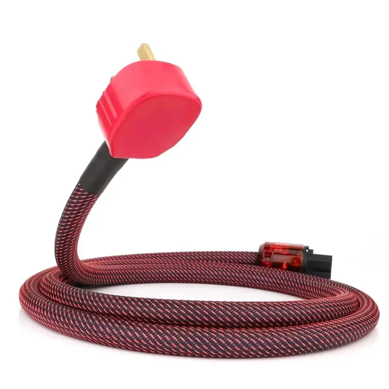 A29F-Pure Copper Multi Conductor UK Power Cord Cable Audiophile Power Cable UK Mains Lead For UK Plug