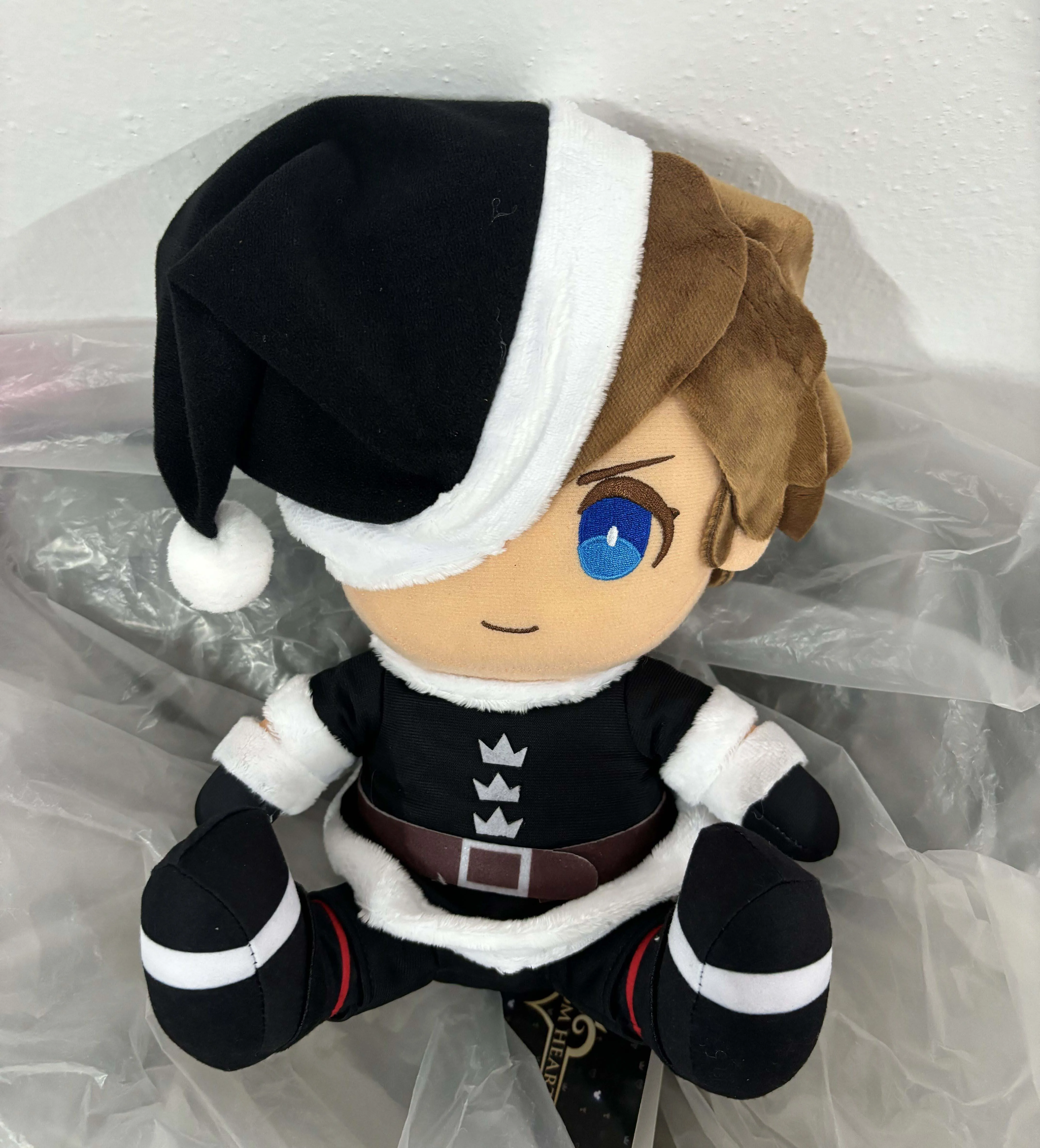 New Cute Japan Anime Kingdom Hearts II Sora Christmas Town Ver Big Plush Plushes Stuffed Pillow Doll Toy 30cm Kids Gifts