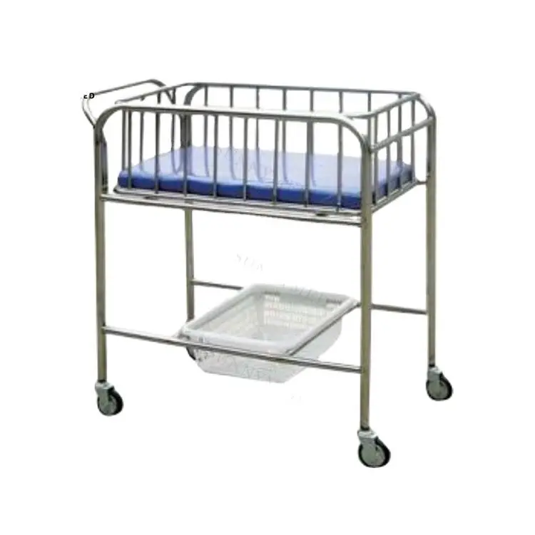 

SY-R037 Hospital Equipment Baby Nursing Bed Pediatric Bed Stainless Steel Single Baby Cot Bed