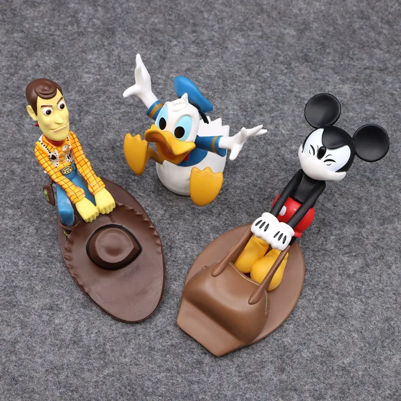 New Disney Mickey Donald Duck Door Stoppers Cartoon Woody Creative 12cm Windproof Home Office Anti-collision Doorstop Blockers