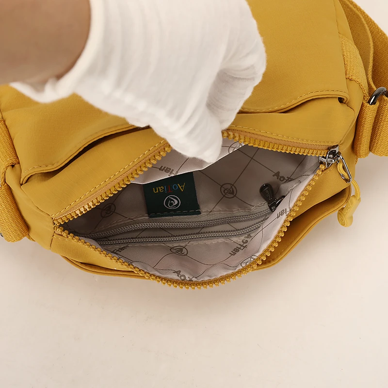 حقيبة كتف نسائية أنيقة ومتعددة الاستخدامات وخفيفة الوزن، حقيبة كروس كاجوال من قماش أكسفورد بسيطة