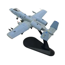 1/100 Scale US A-10 A10 Thunderbolt II Warthog Hog Attack Plane Fighter Diecast Metal Aircraft Model Children Boy Toy Gift