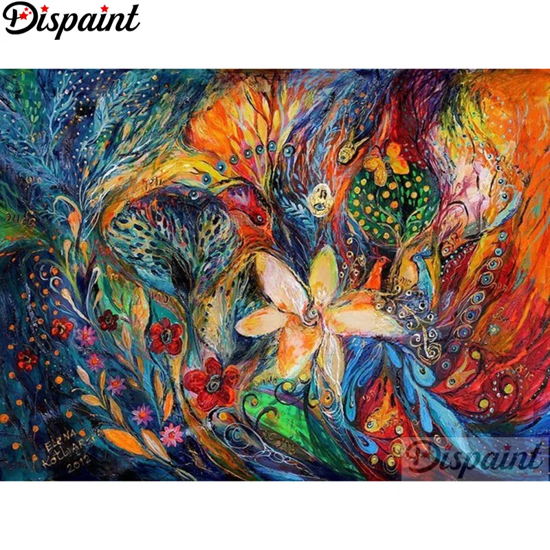 

Dispaint Full Square/Round Drill 5D DIY Diamond Painting "Phoenix flower" Embroidery Cross Stitch 3D Home Decor A12721