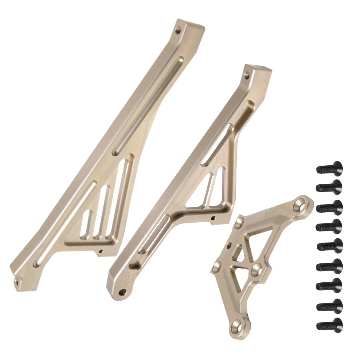 

GTB металлический RC 1/5 автомобиль LOSI 5ive T верхняя пластина шасси + передняя и задняя поддерживающая Скоба шасси набор (серебристый/красный)