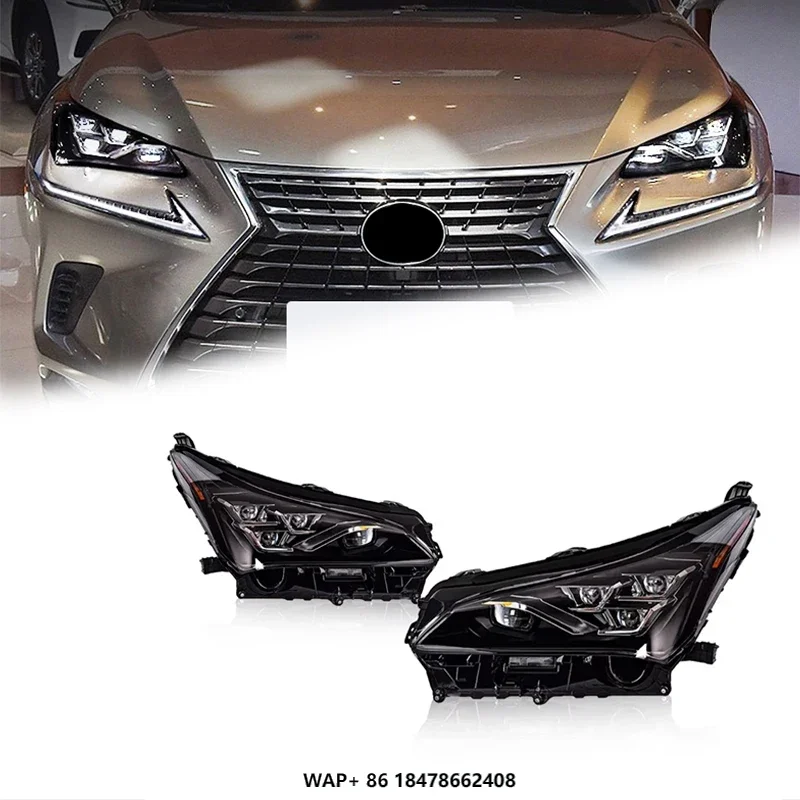 FT Car Lights For NX NX200 Headlights 2015-2021 4 Lens LED Projetor Headlamp Daytime Running Light Automotive Accessories