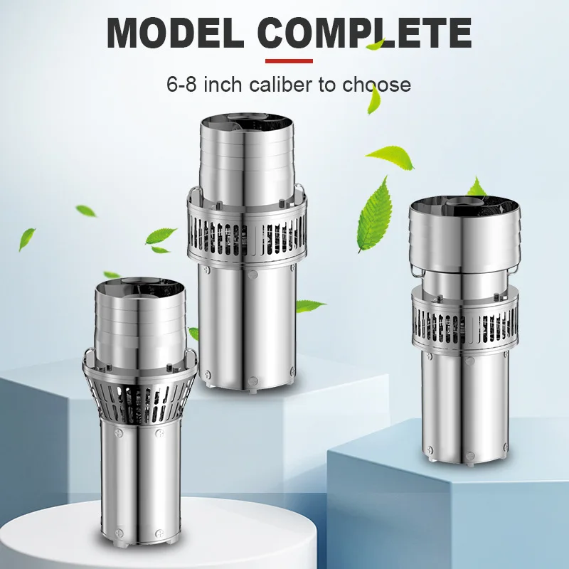 Stainless Steel Permanent Magnet Inverter Submersible Pump 380V 6 8 Inch High Flow Irrigation & Drainage Water Pump