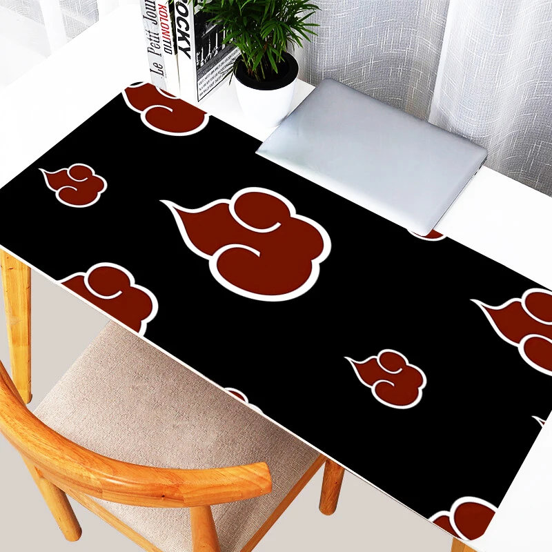 Computer Keyboard Mouse Pad Anime Gaming Accessories Table XXL Gamer Carpet Desk Mat  Japanese Red Clouds Pc Mousepad