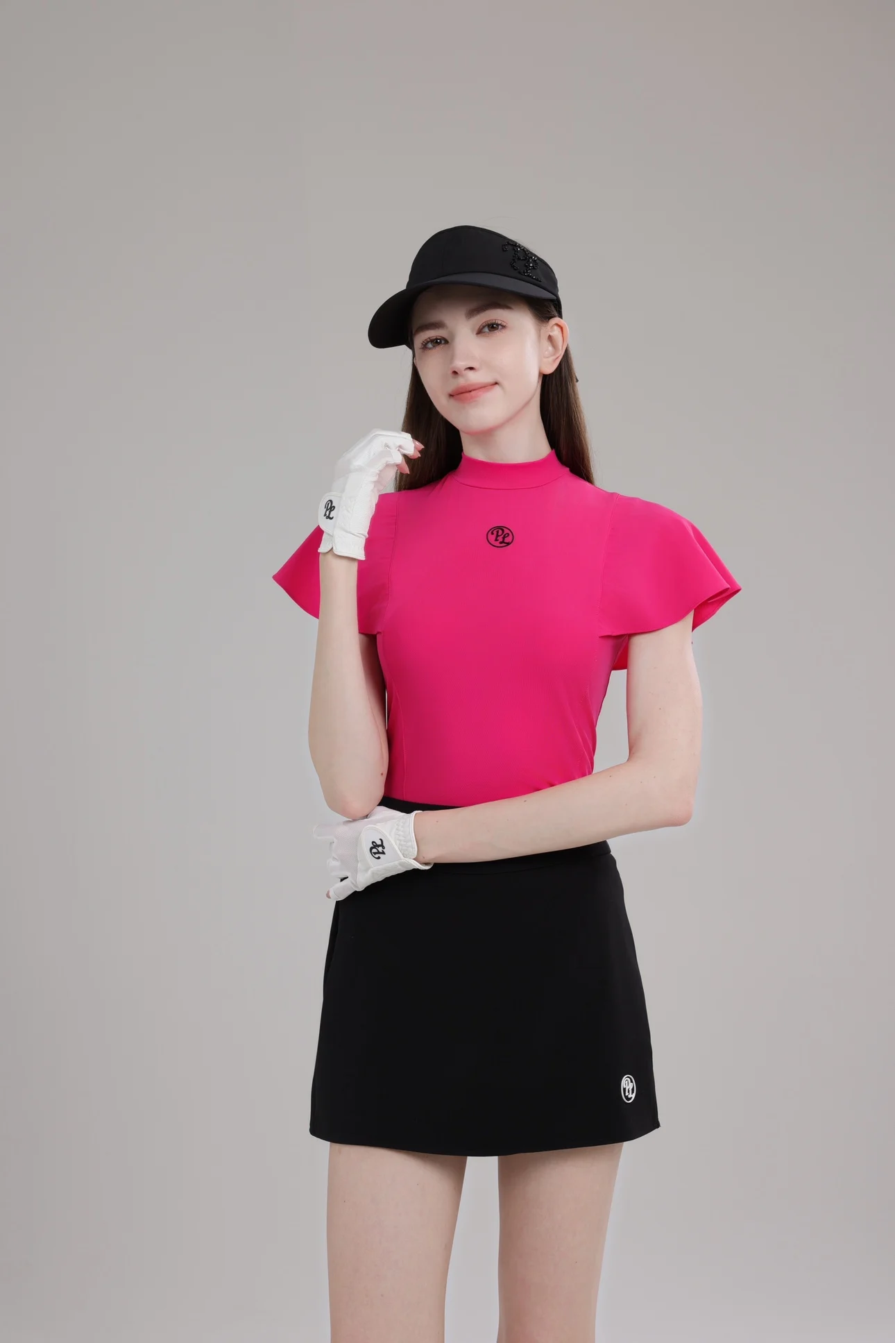 Golf apparel for women, summer Korean-style golf short-sleeved women's quick-dry breathable golf dress set, women's tennis wear