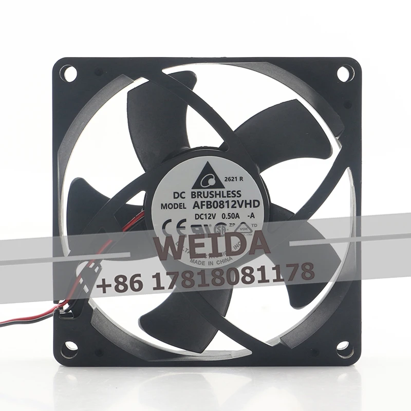 Delta 8CM 12V 0.50A AC EC Dual Ball CPU High air Capacity Chassis Power Supply AFB0812VHD-A Coolingfan