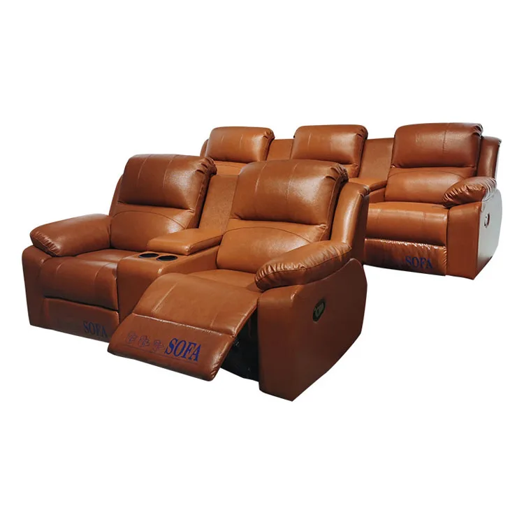 

High Quality Leather Art Theater Recliner Sofa Electric Multifunctional Sofa Private Theater Home Theater Sofa