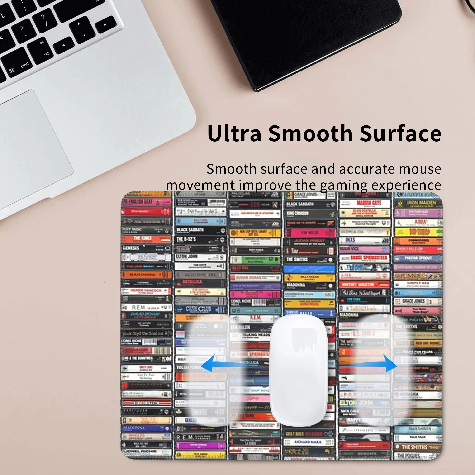 1980년대 최고의 앨범 마우스 패드 컴퓨터 키보드 마우스 매트 게이머 PC 노트북 책상 매트 사무용품 테이블 매트