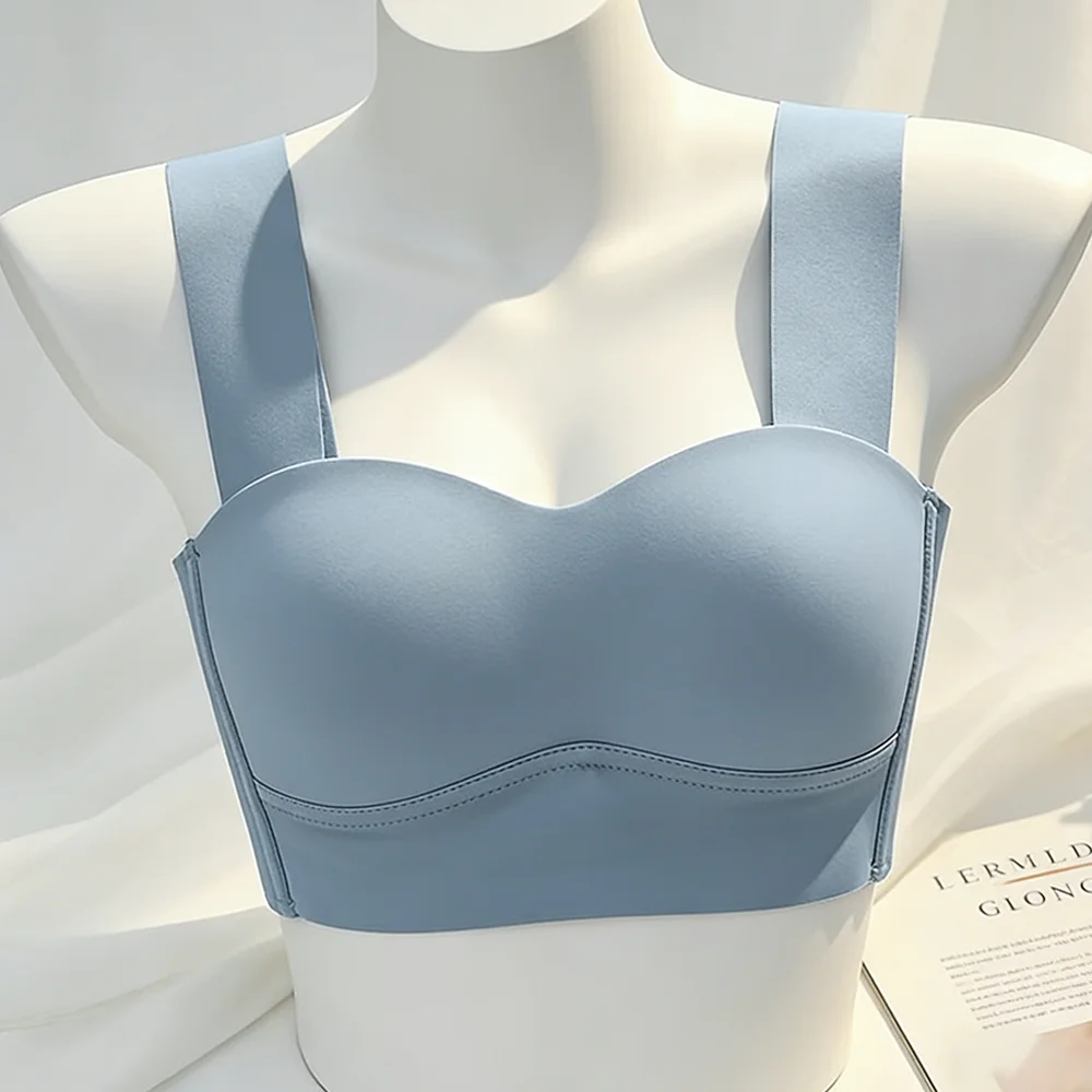 

3 шт., женские бесшовные бюстгальтеры, минималистичный бюстгальтер без косточек, цельное нижнее белье с эффектом пуш-ап, беспроводной, приятный для кожи, уютный жилет, стильное нижнее белье