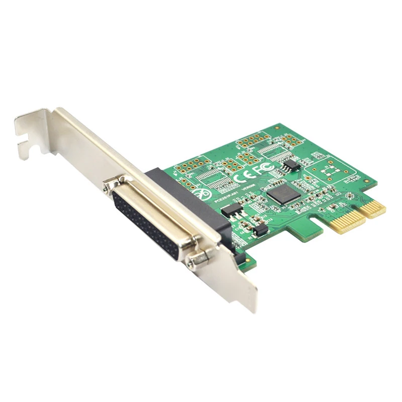 PCI Express to Parallel Port DB25 25Pin PCIE Riser Card LPT Printer to PCI-E X1 Expansion Card Adapter AX99100 Chip Add On Cards