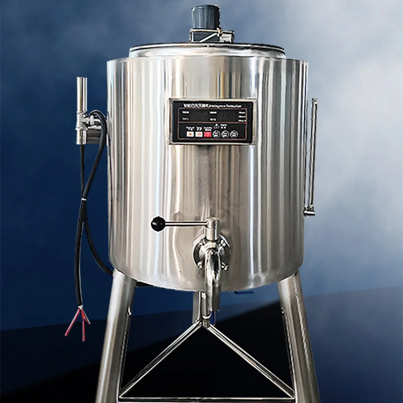 Vertical Stainless‑Steel Pasteurizer Food‑Dairy‑Constant‑Temp Sterilizing Tank Milk‑Juice Beverage Thermostat‑Processing