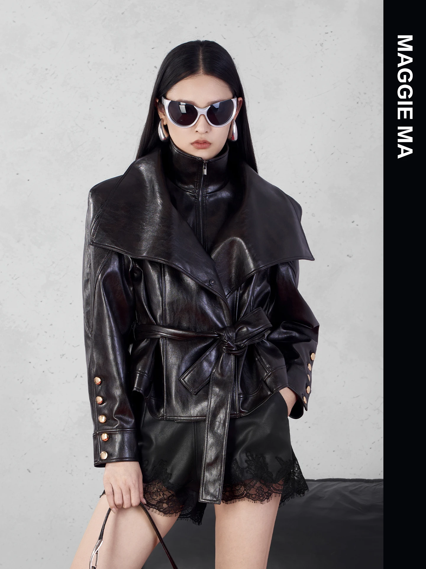 High Waist Lace Spl…