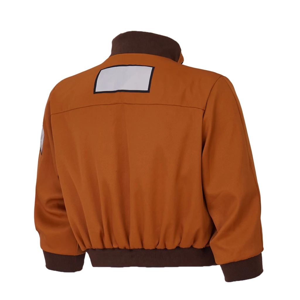 Game Disco Elysium Cosplay Kim Kitsuragi Costume Orange Zipper Jacket Short Bomber Coat Casual Baseball Jacket Adult Halloween