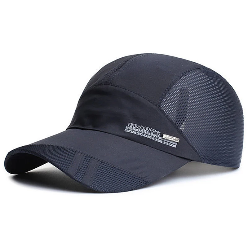 Schnell trocknende Herren-Baseballmütze für Sport, cooles Mesh, Sommer-Damen-Sonnenhut, Angeln, Laufen, Familie, Eltern, Teenager-Kappe – Detail 4