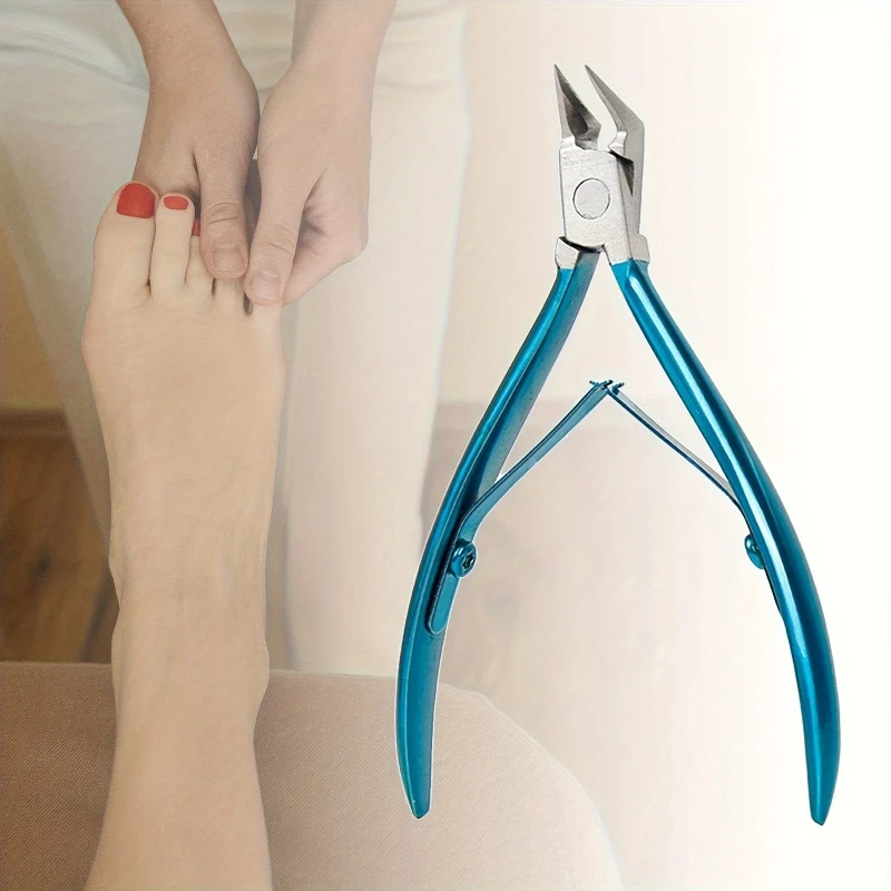 

Green Stainless Steel Dead Skin Scissors Bevel Nail Spring Manicure Nail Barb Dead Skin Pliers Pointed Nail Cutting