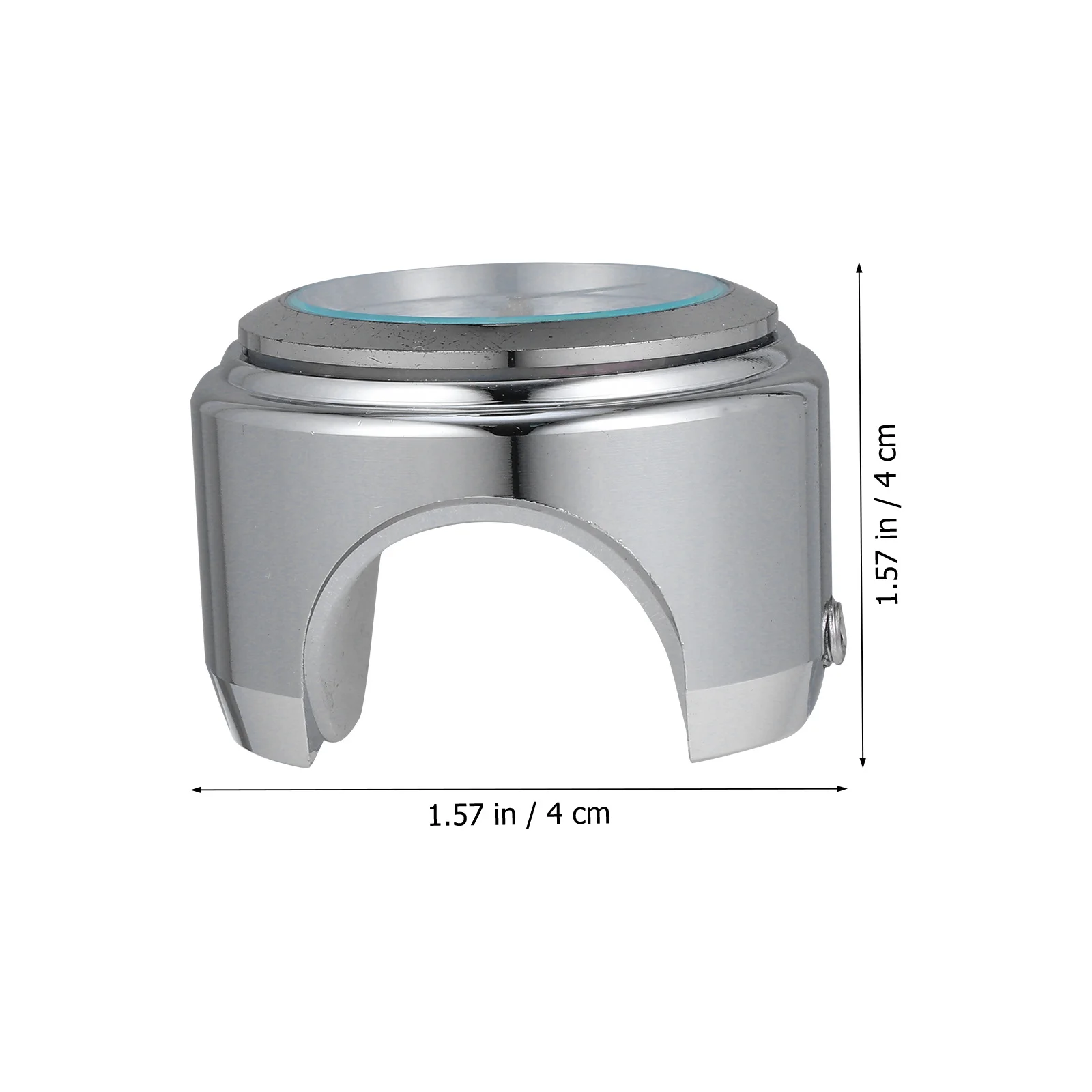 دراجة نارية المقود مقياس درجة الحرارة مقاوم للماء سبائك الألومنيوم مطلي سطح مقاومة للصدمات المقود جبل #4