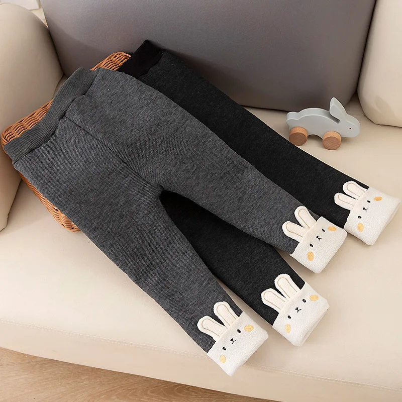 

Girls' velvet leggings for autumn and winter, new styles for babies to wear stylish one-piece velvet pants thick and warm pants