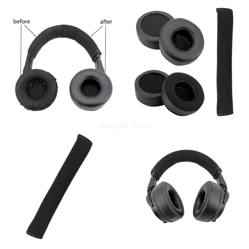 M5TD Headphone Earpad Cushions for DT240 Professional Head Beam Protections Sleeve