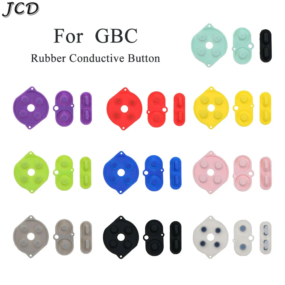 

JCD Colorful Rubber Conductive Button A-B D-Pad For GameBoy Color GBC Silicone Start Select Keypad