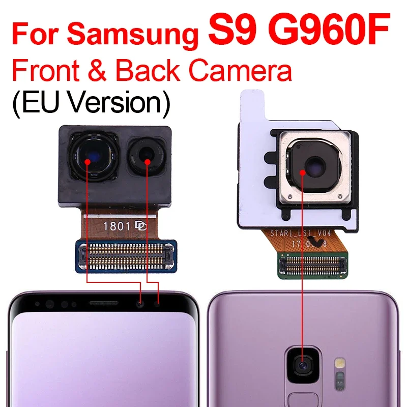 

Оригинальная задняя панель S9 для Samsung Galaxy S9 G960 SM-G960F G960U G960FD G960N верхняя Передняя камера гибкий кабель