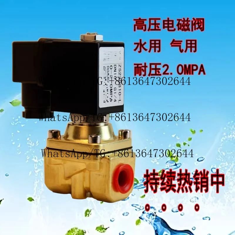 

ZS miniature solenoid valve, brass solenoid water produced solenoid pressure 0-20 kg