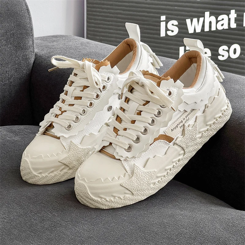 

Новый дизайн, мужские парусиновые кроссовки, оригинальная вулканизированная обувь на платформе, мужские уличные белые кроссовки для скейтборда, мужские zapatillas de lona