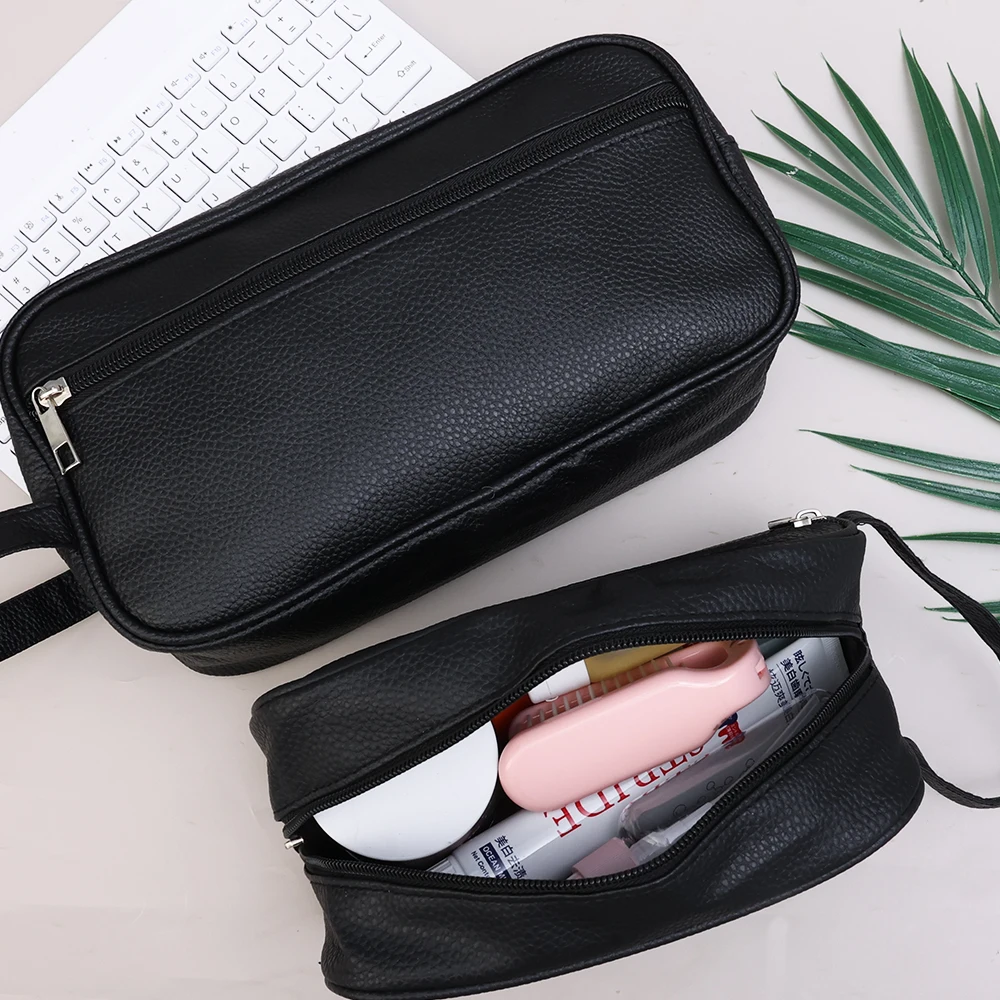 High Capacity Men Shaving Organizer Storage Bag Travel Cosmetic Bag Waterproof Toiletry Wash Kit Storage Handbag Hand Bag Pouch