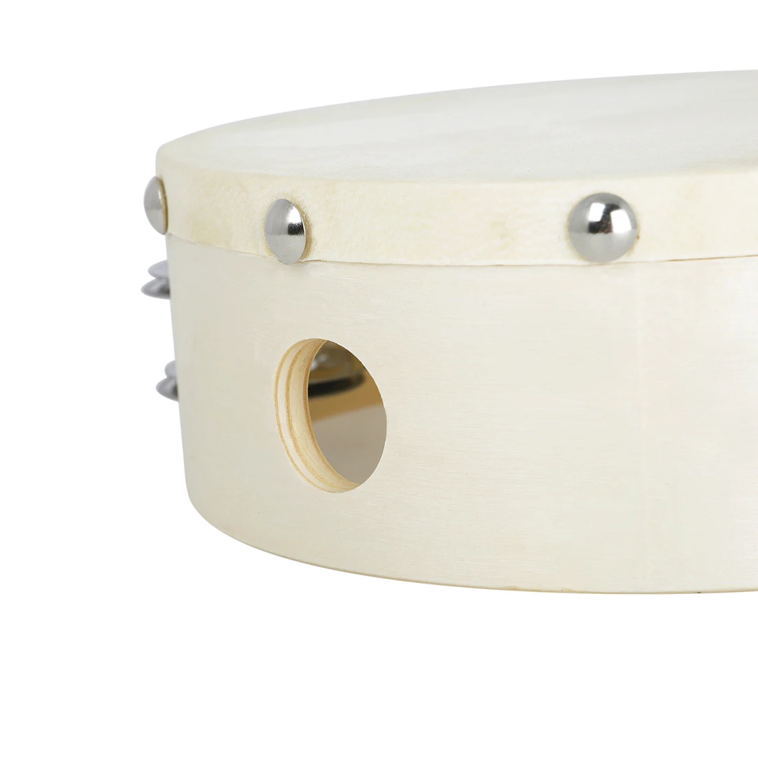 IRIN Orff الدف 6 بوصة جلد الغنم طبقة مزدوجة طبلة ذات يد آمنة متينة للأطفال أدوات قرع التنوير الموسيقية #5