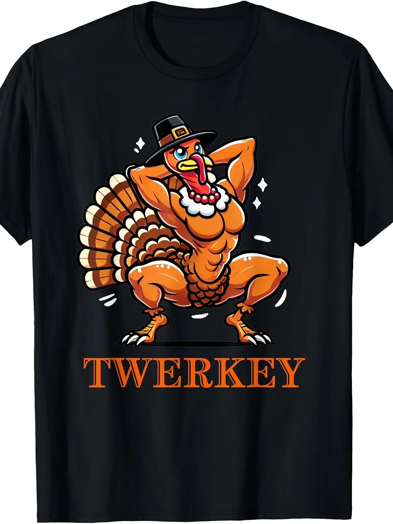 Unisex T-shirt Türkiye Pilgrims Thanksgiving Hip Twist Dance Türkiye Graphic T-shirt