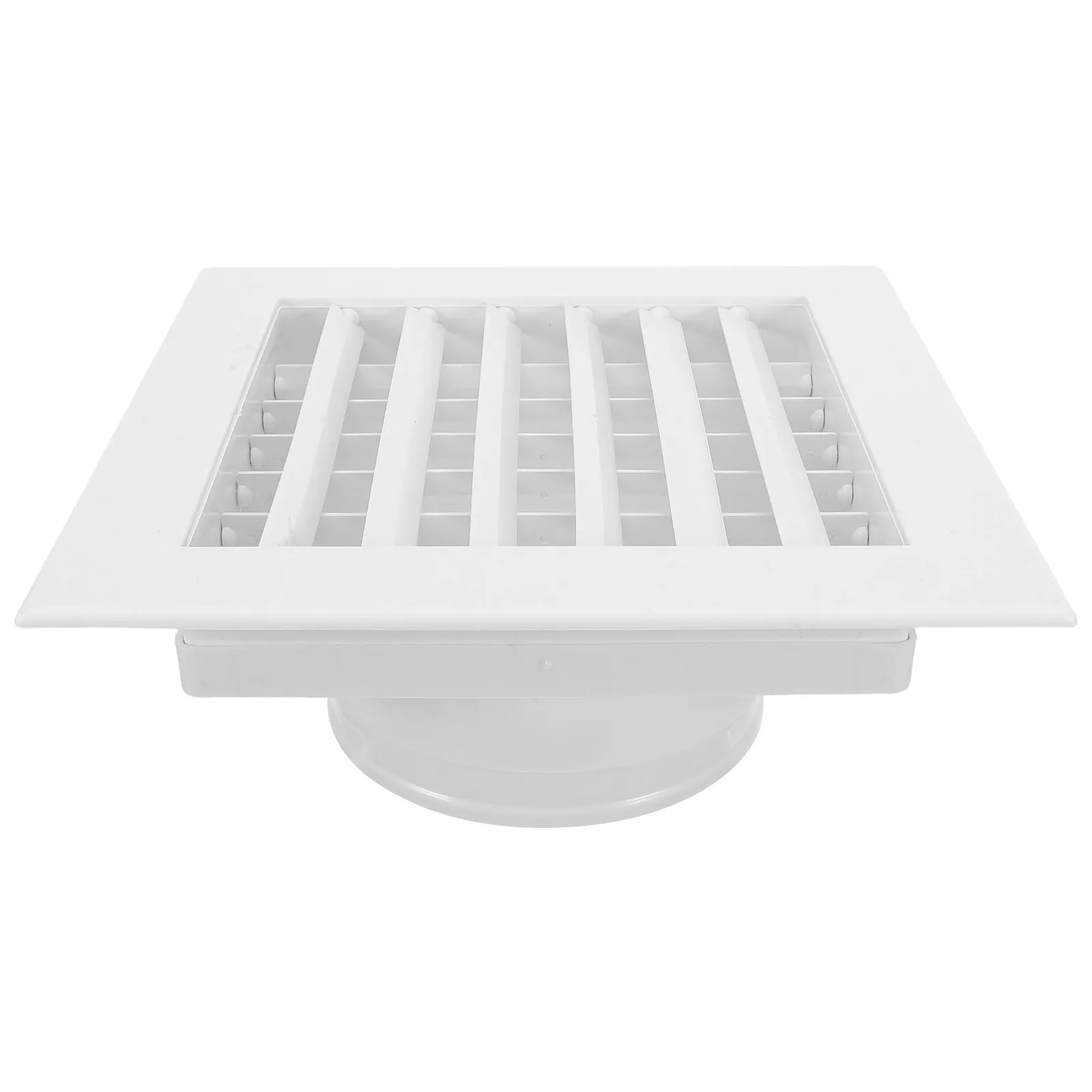 Square ABS Air Conditioning Vent Outlet Grille Dual Louver for Even Airflow Quiet Operation Central Air-Conditioning Vent Cover
