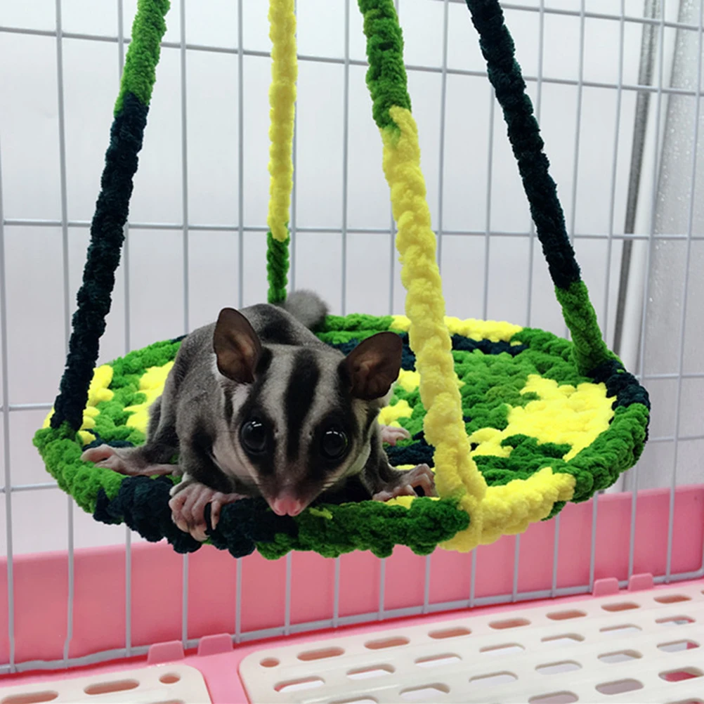 

Hamster Nest Hanging Bed Woolen Yarn Small Hommock Pet Hut Cozy Warm Comfortable Safe Suitable Easy In Out Keep Warm Winter Gift