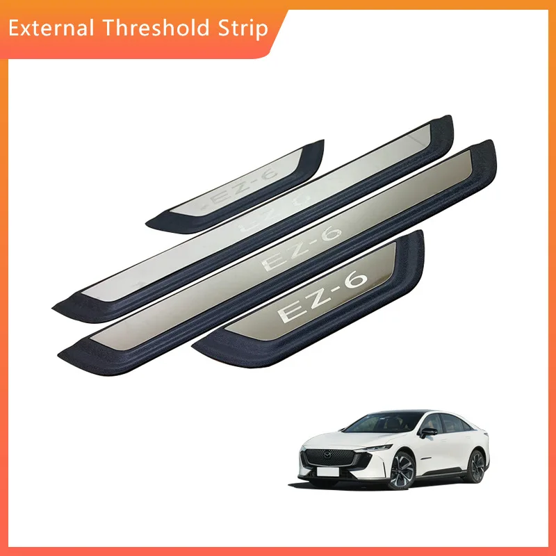 

2024 FOR Mazda EZ-6 EZ6 Car Accessories Door Sill Pedal Scuff Plate Guard Protector