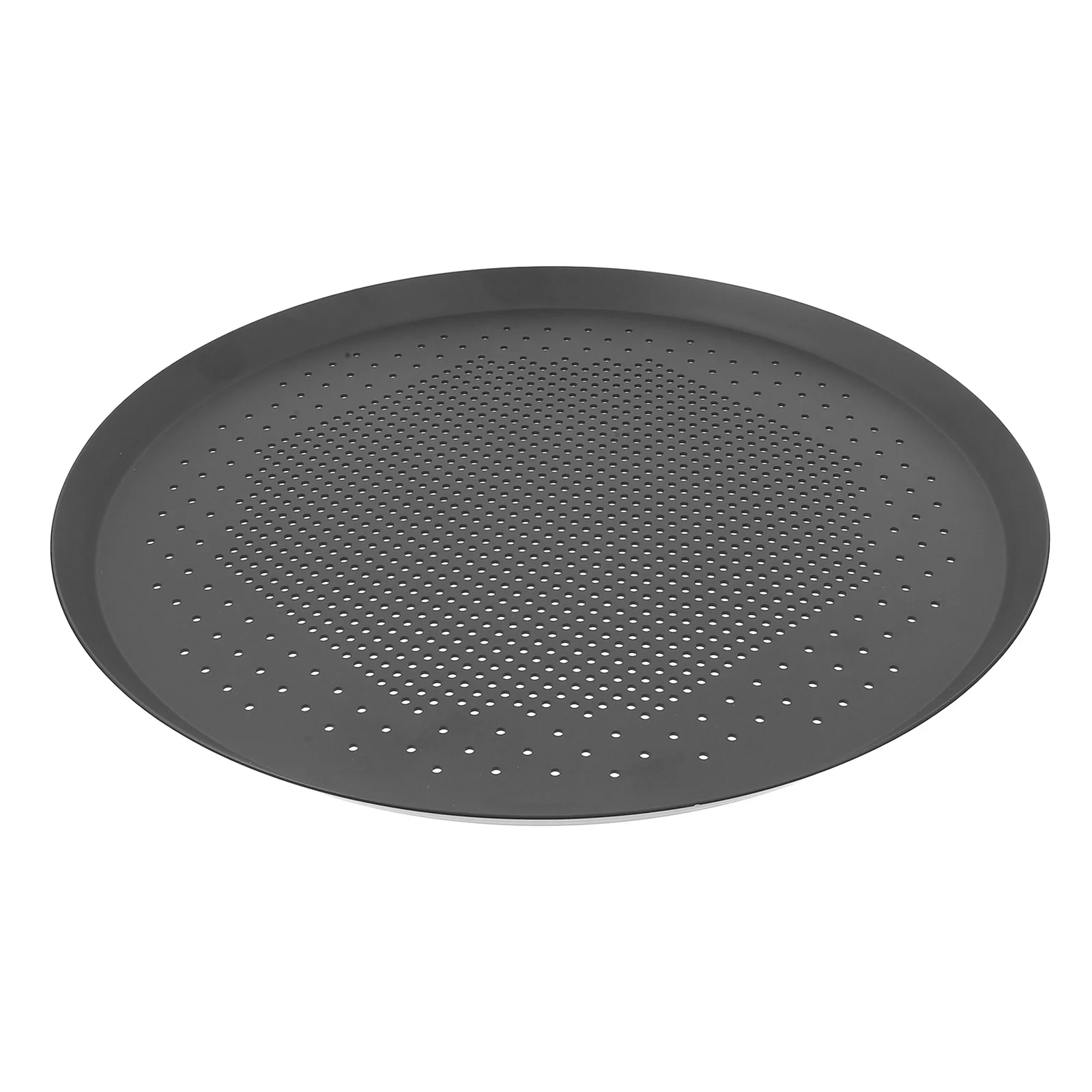 Pizza Plate Round Pans Baking Tray for Oven Multifunction Household Screen Black Bakeware Perforated