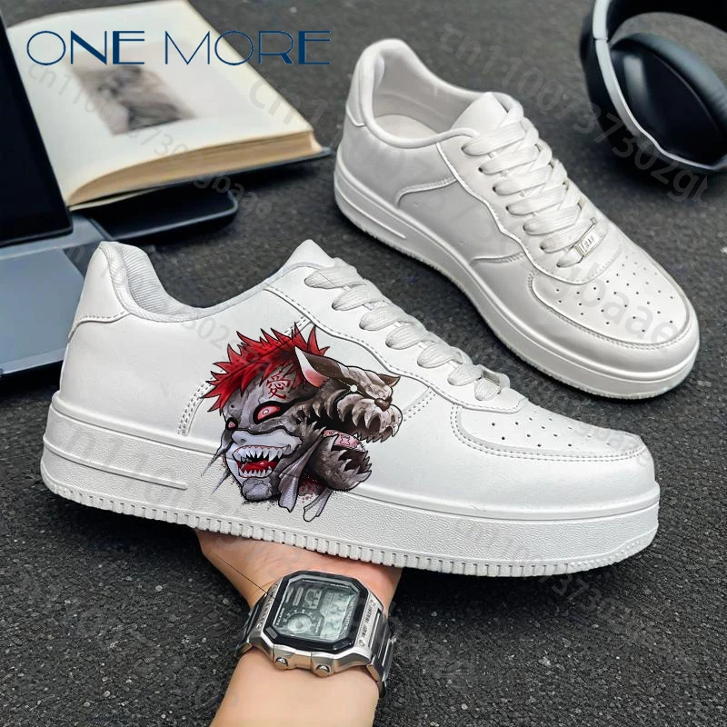 أحذية Gaara الرسوم المتحركة للبالغين من أحذية NARUTO للشباب والترفيه على شكل الرسوم المتحركة أحذية مسطحة مضادة للانزلاق