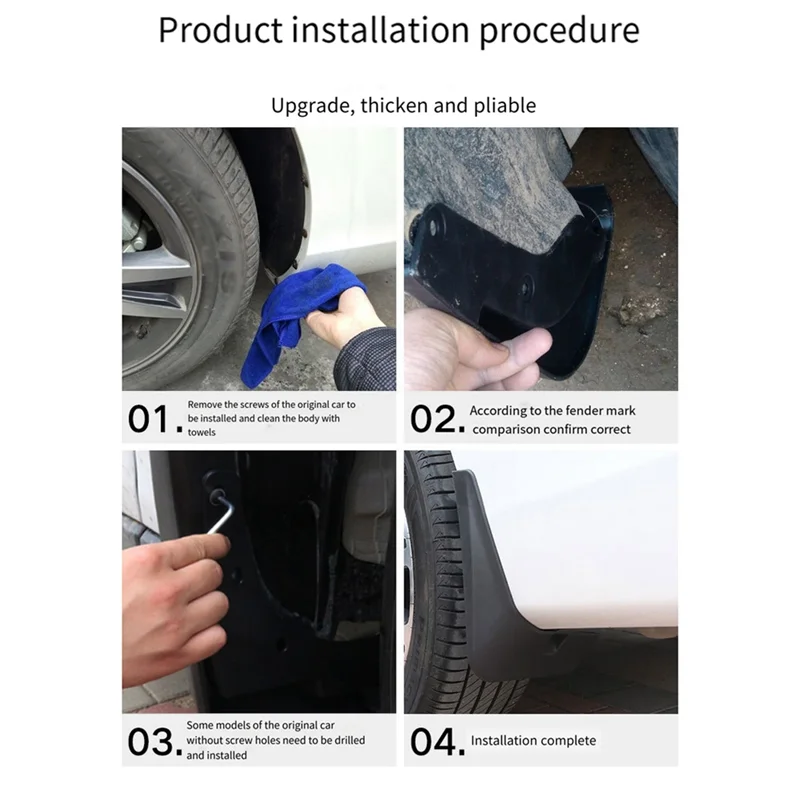 

Car Mud Flaps For Land Rover Discovery 4 LR4 Mudflaps Splash Guards Fender Mudguards