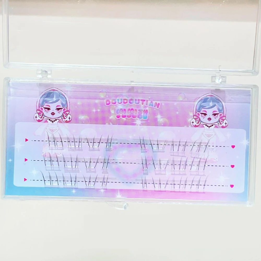 3/10 linhas unissex cílios inferiores transparentes terrier cílios de alta qualidade simulação natural falso cílios extensão maquiagem ferramentas