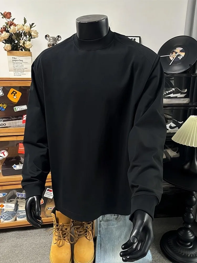 

Мужская хлопковая футболка Bla Long Sve Cleanfit American Shoulder из чистого хлопка, без капюшона, для фитнеса