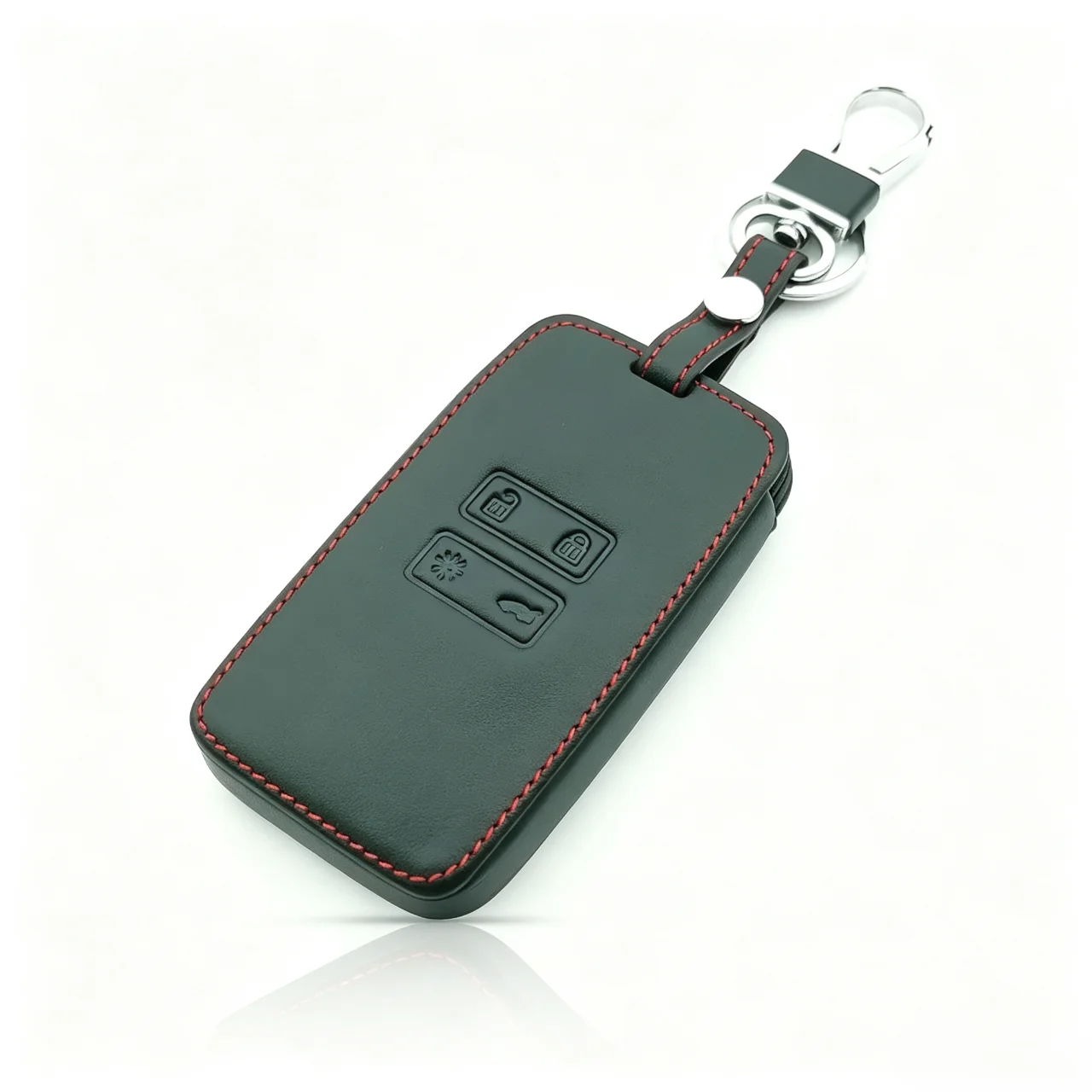 Intelligent remote control car key leather protective cover suitable for Renault Koleos, Kadjar, Megane, and Talisman models