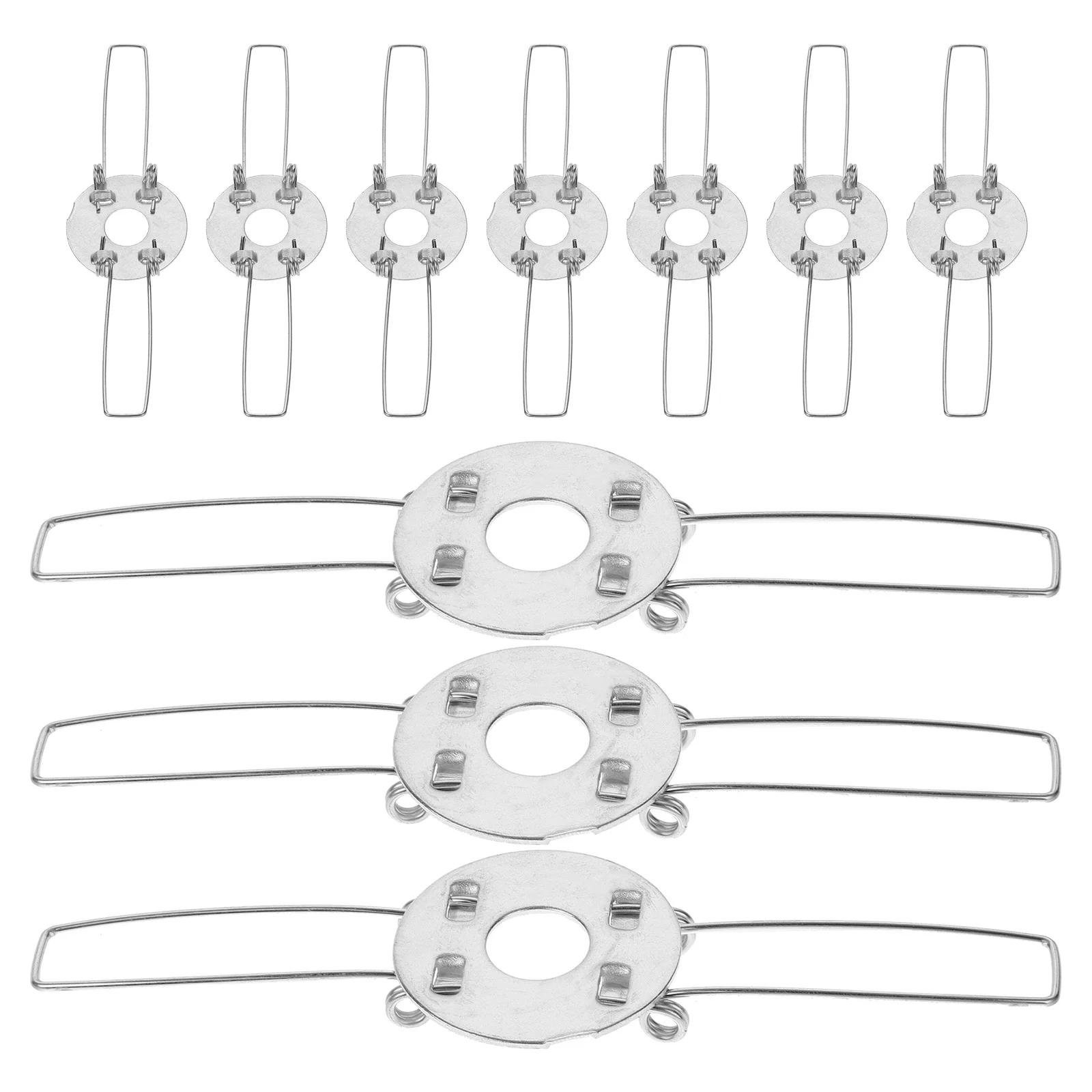 10 Pcs Lamp Holder Spring Clip Shape Buckles Shade Lampshade Fixators Clamps for Pendant Light Adapter Head DIY